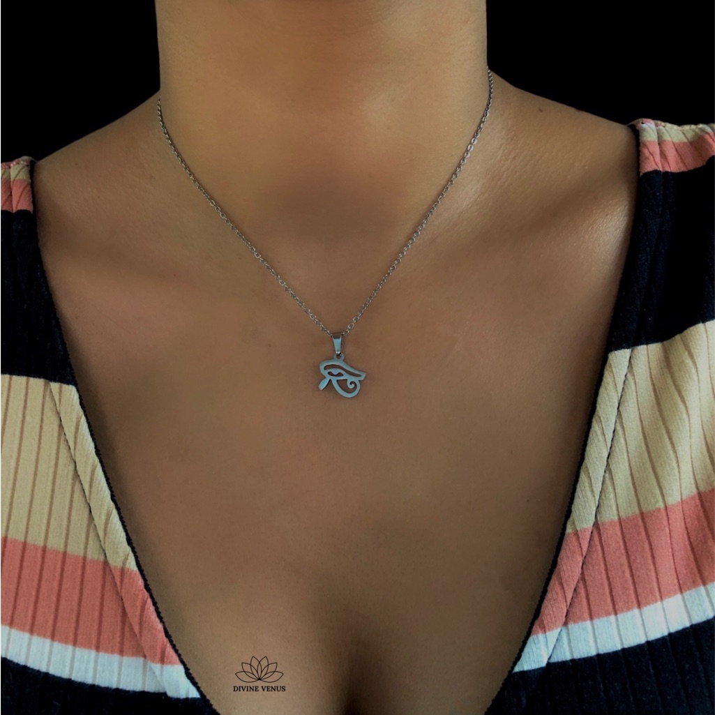 Eye Of Horus Necklace Stainless Steel Jewelry 17$